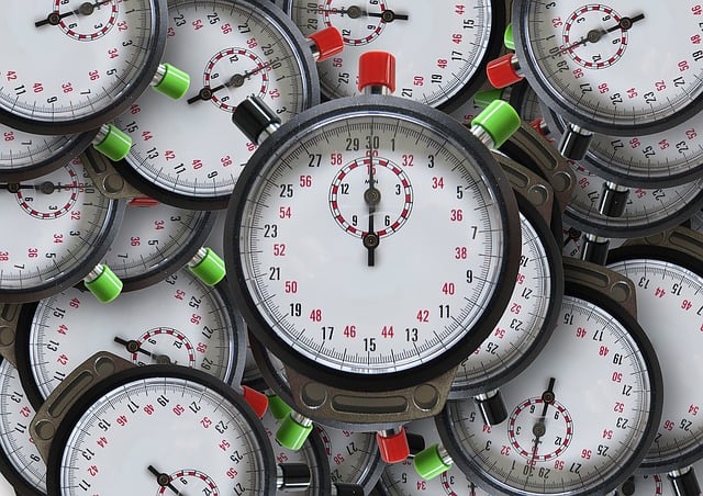 Free stopwatch time clock illustration