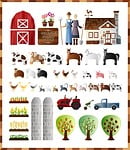 farm, farm pack, farm set