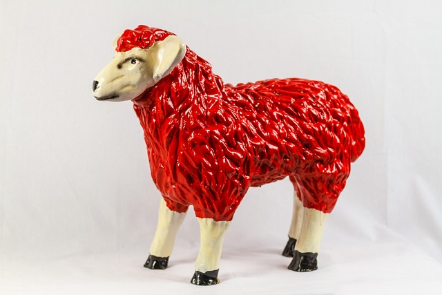 Free Sheep Red photo and picture