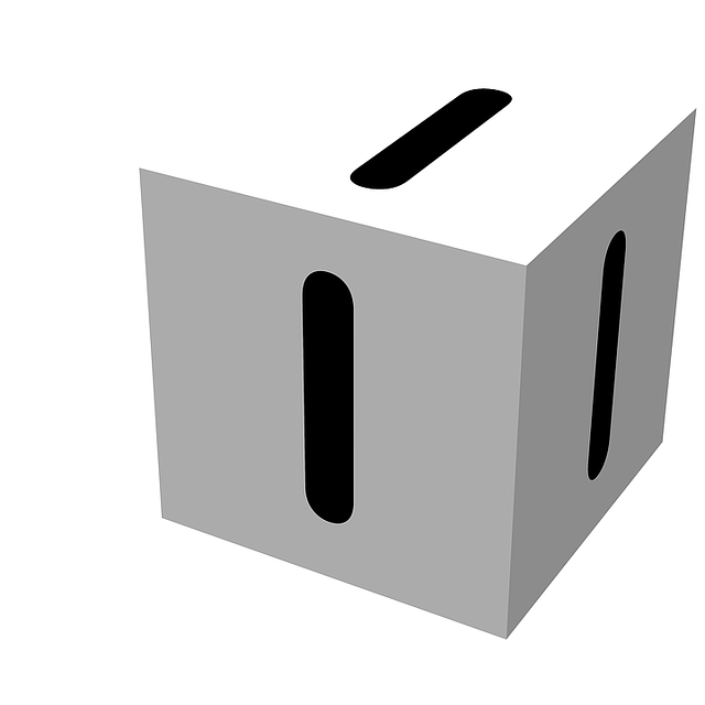 Free letter block i illustration