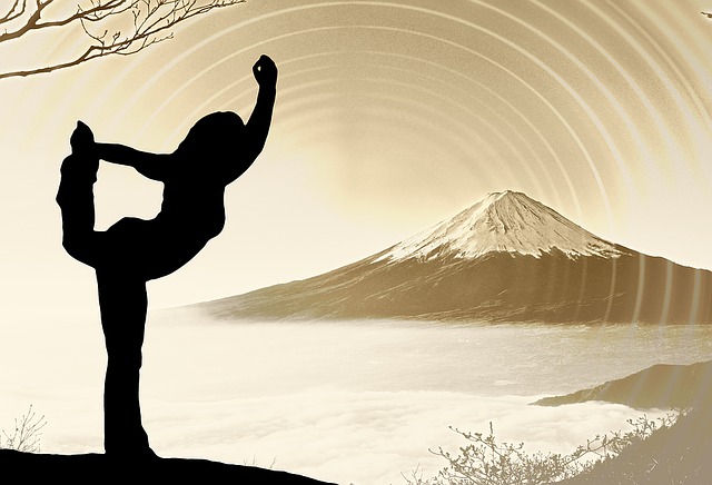 Free meditation positive positive thinking illustration