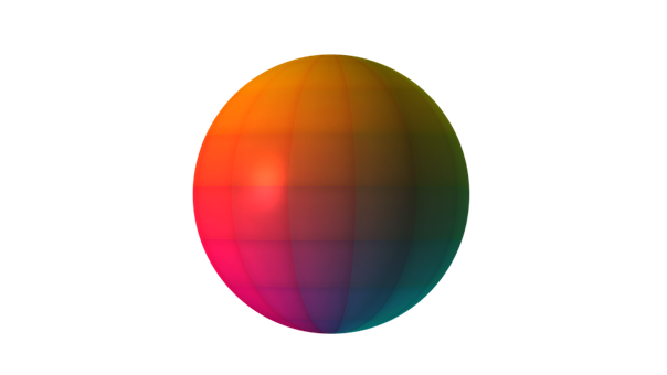Bal, 3D, Veelkleurig