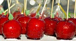 love apples, red apples, candied