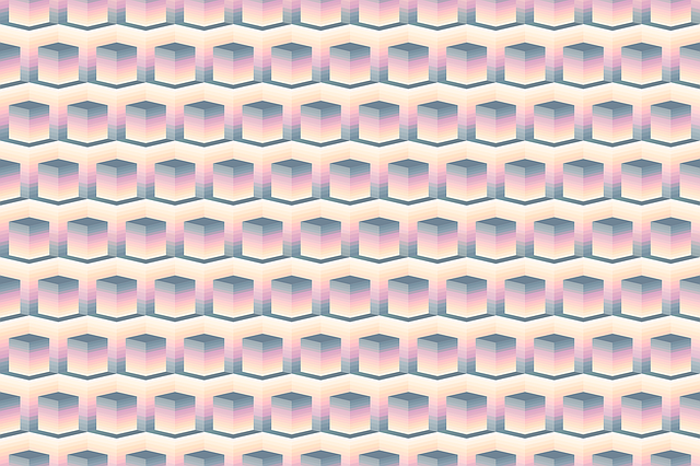 Free seamless pattern background cube illustration