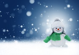Snowman, Snow, Winter, Christmas