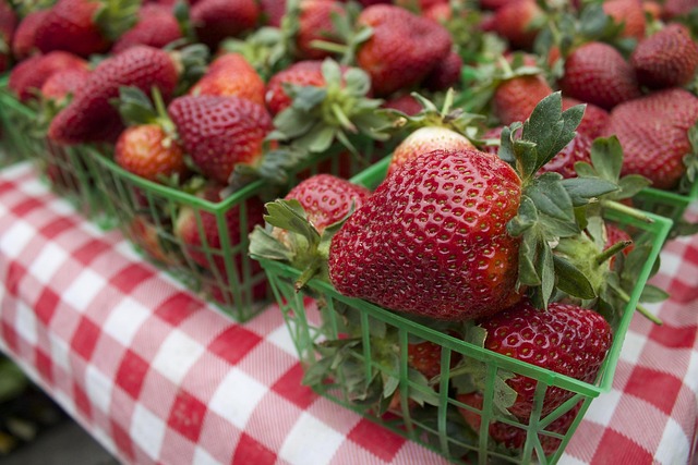 Aardbeien, Fruit, Aardbei, Bes