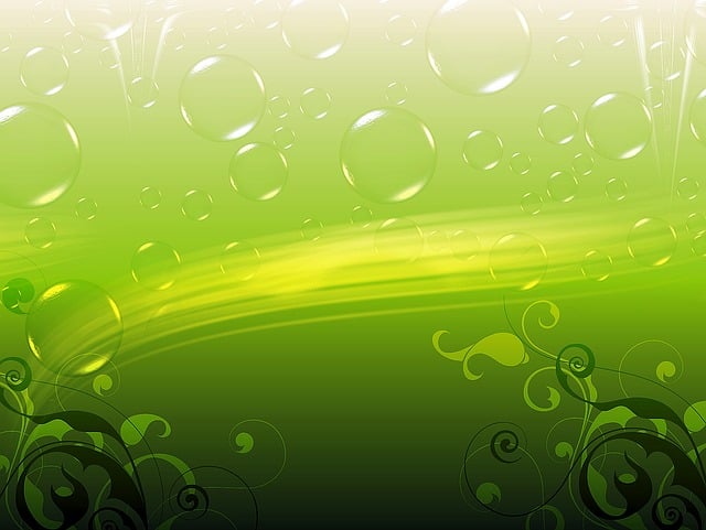 Free background green floral background illustration