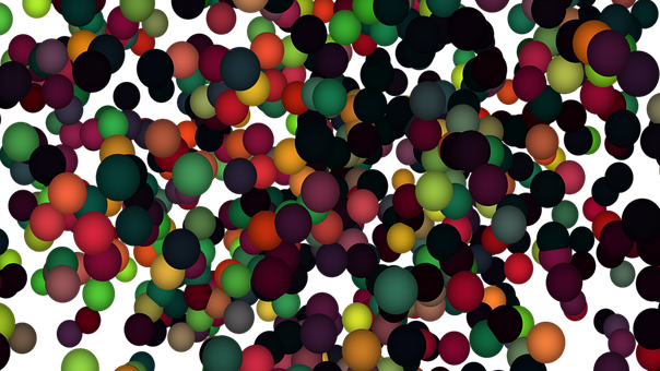 Bal, 3D, Veelkleurig, Reflectie, Schaduw