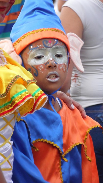 Kind, Karneval, Festival, Kolumbien