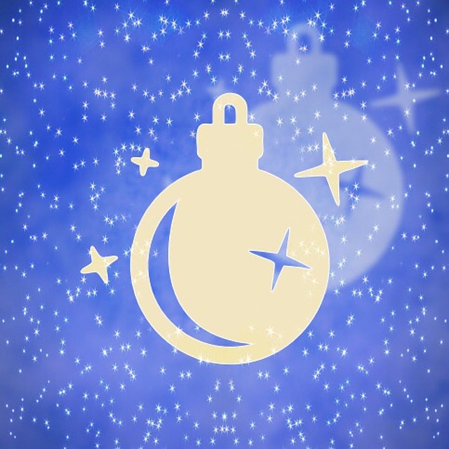 Free christmas balls stars heaven illustration