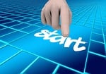start, hand, finger