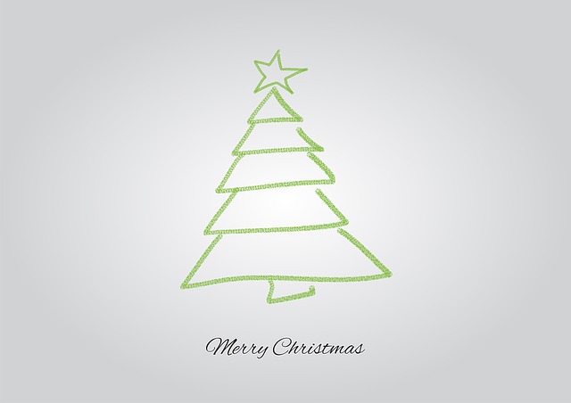 Free christmas tree holidays merry christmas illustration