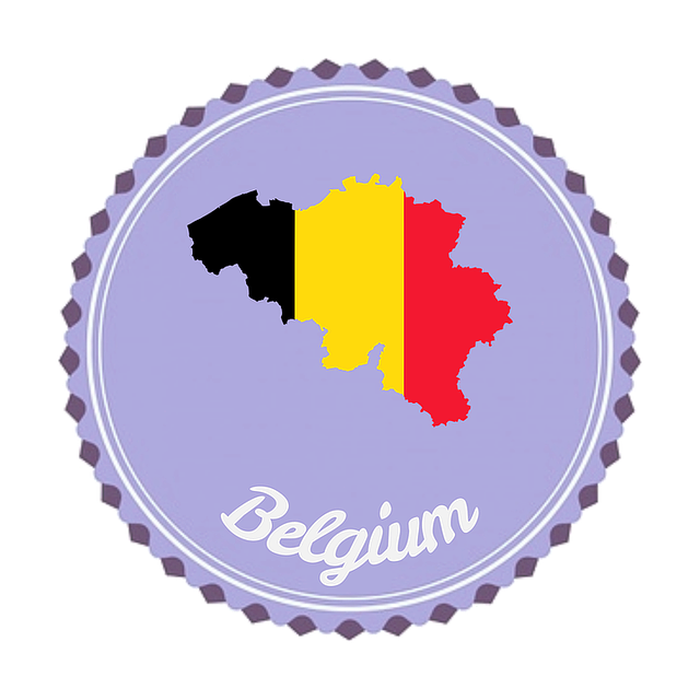 Free badge flair belgium illustration