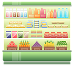 supermarket shelf, chiller, supermarket chiller