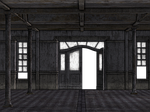 empty space, void hall, old factory hall