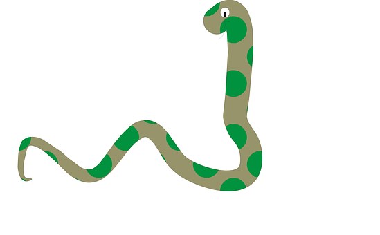 Slang, Groente, Green, Tekenfilm