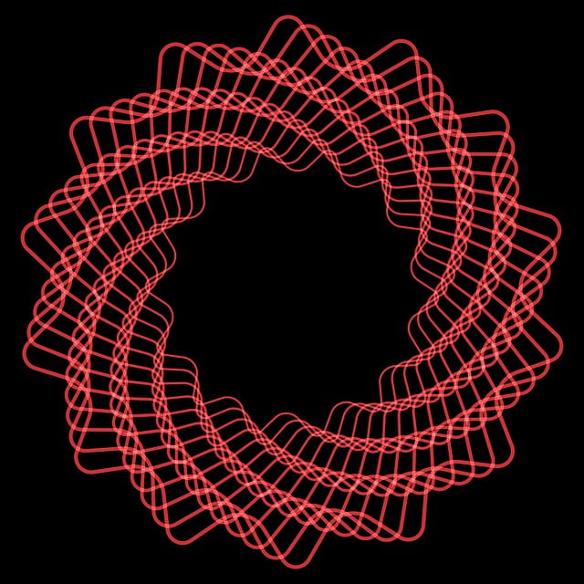 Free spiral pattern rainbow illustration