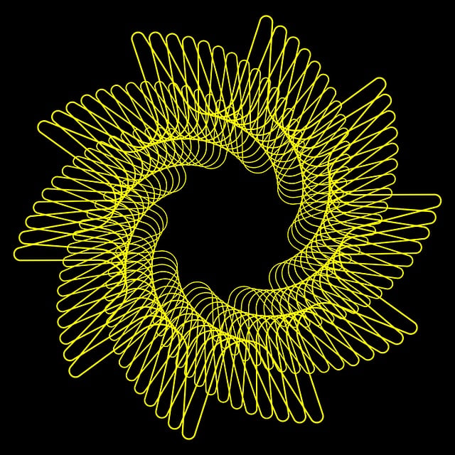 Free spiral pattern rainbow illustration