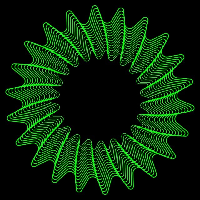Free spiral pattern rainbow illustration