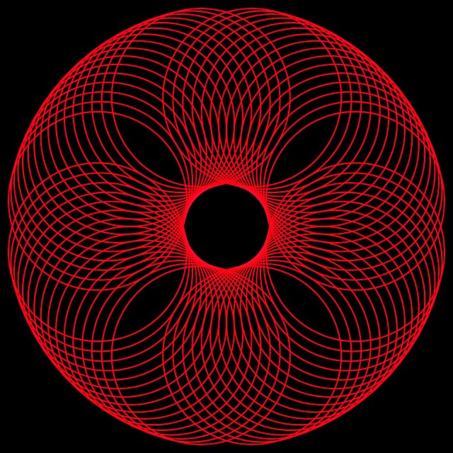 Free spiral pattern rainbow illustration