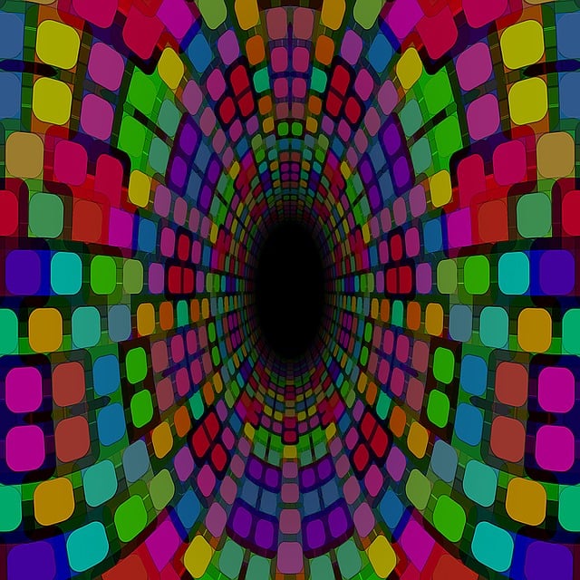 Free pattern psychedelic decorative illustration