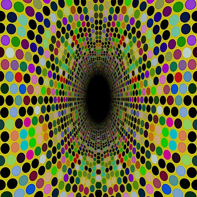 Free pattern psychedelic decorative illustration