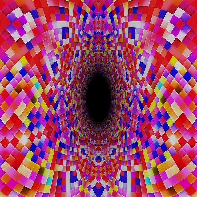 Free pattern psychedelic decorative illustration