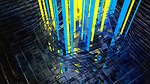 metal, reflection, rods