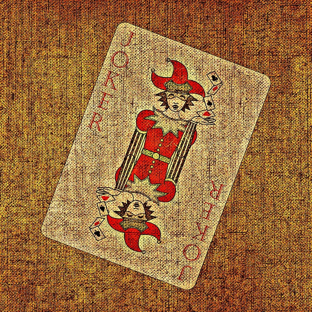 Free playing card joker tissue illustration