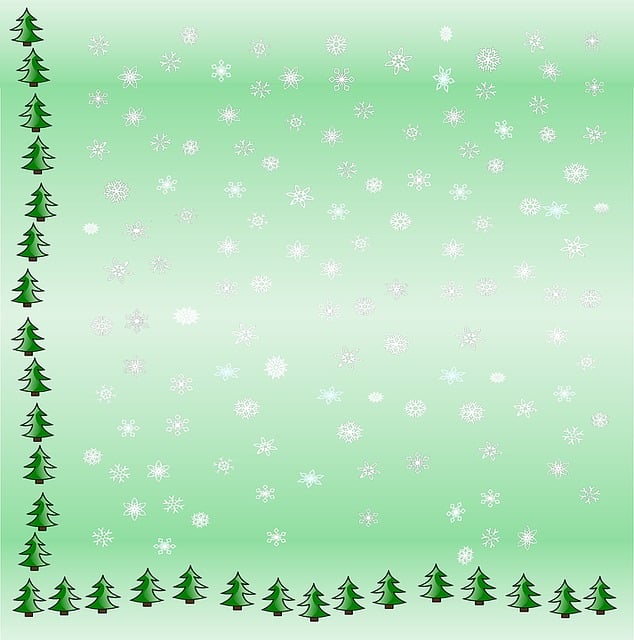 Free christmas christmas trees snowflakes illustration