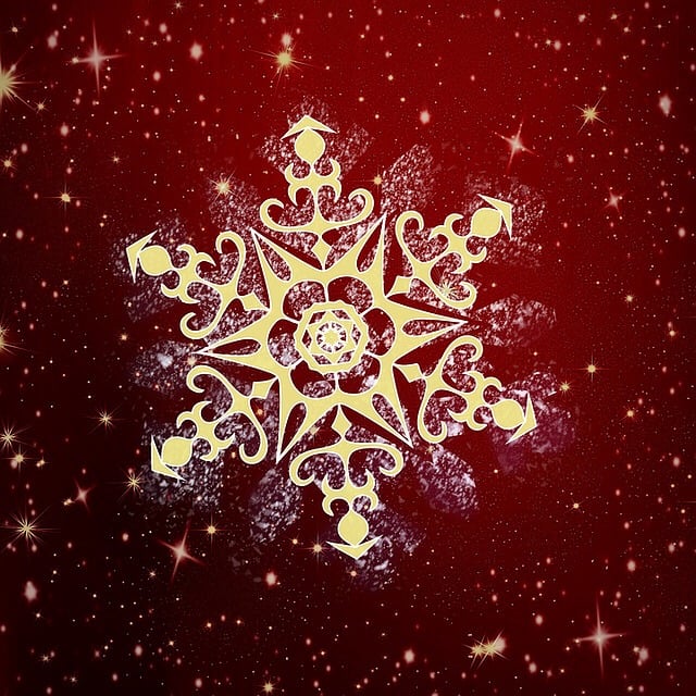 Free snowflake background christmas illustration