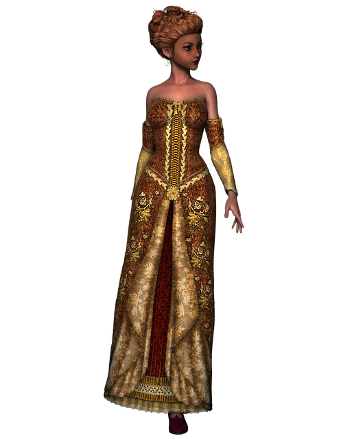 Free princess gold regal illustration