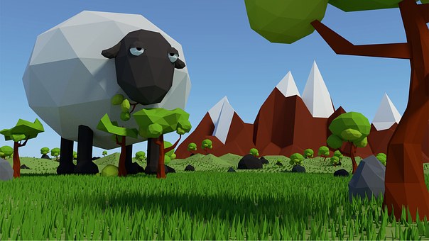 Free Sheep Low illustration and picture