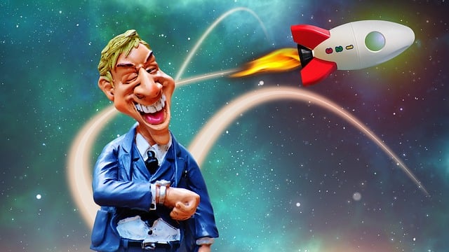 Free entrepreneur begin rocket illustration