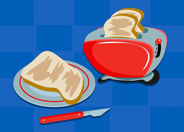 Free toast bread breakfast illustration