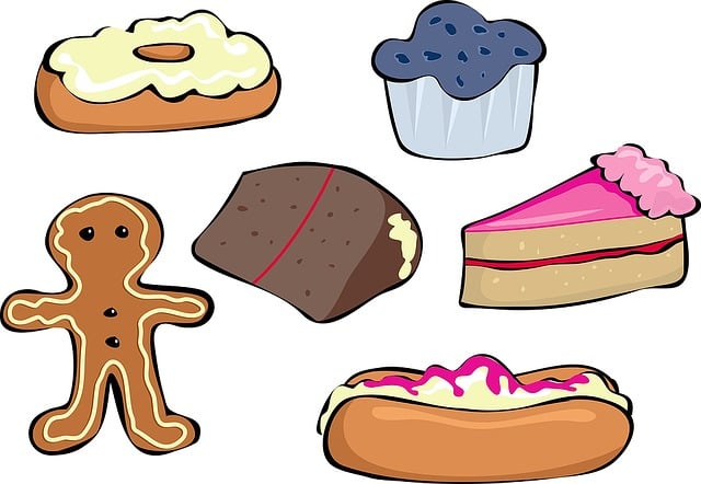 Free sweet dessert food illustration