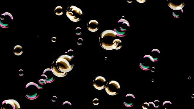Free soap bubbles bullet background illustration
