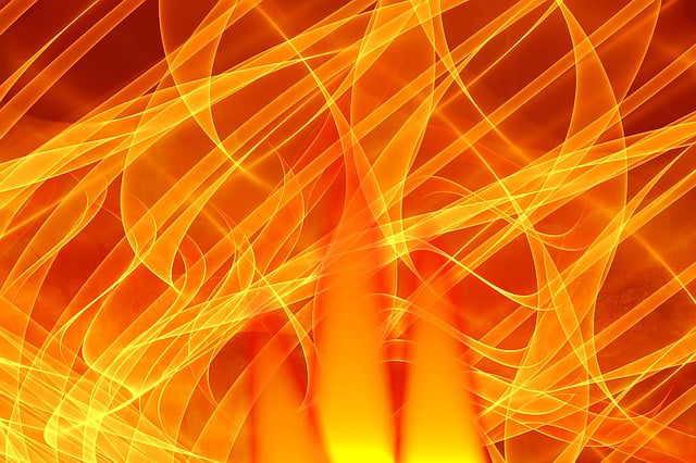 Free fire flames burn illustration