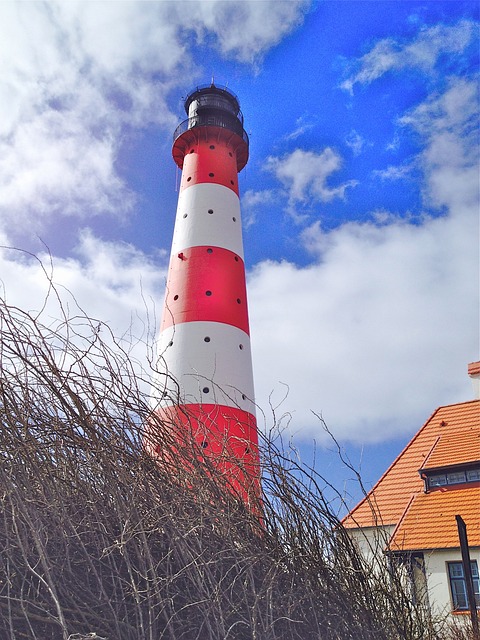 Fyr, Å Farge, Rød, Hvit, Lys, Himmel