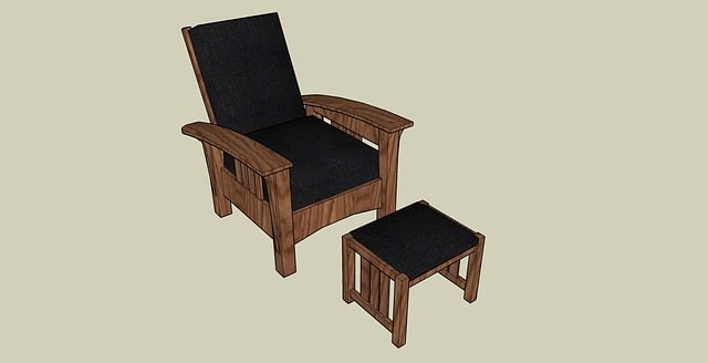 Free Chair Foot Stool illustration and picture