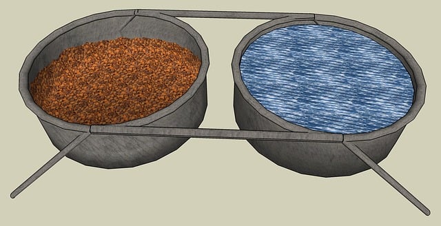 Free Water Dish Dog Food Dish illustration and picture