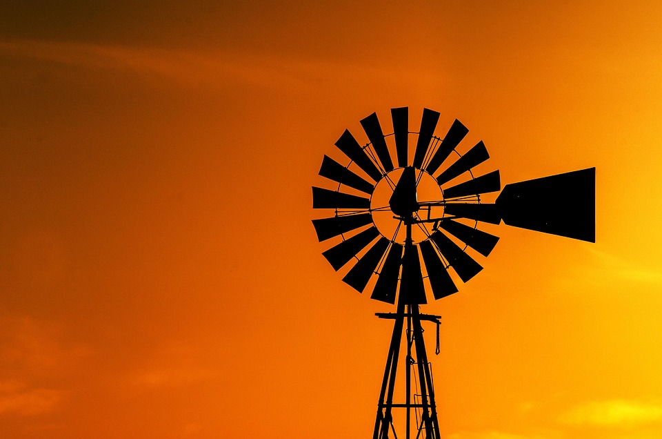 windmill orange sky silhouette free photo on pixabay