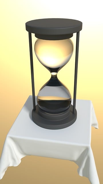 Free hourglass time ephemeral illustration