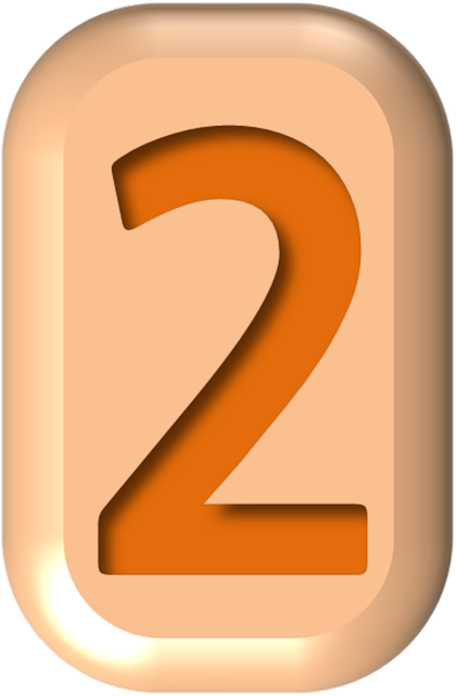 Free number button shape illustration