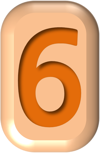Free number button shape illustration