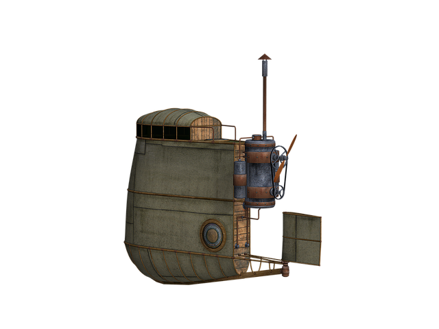 Free aircraft airship hover illustration