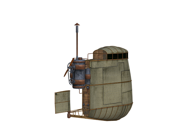 Free aircraft airship hover illustration