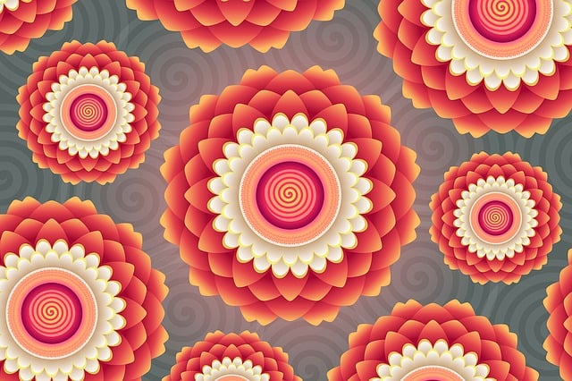 Free floral background abstract illustration