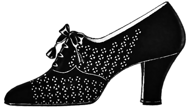 Free shoe decoration vintage illustration