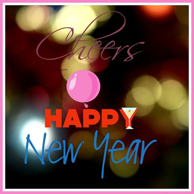 Free party happy new year wishes illustration